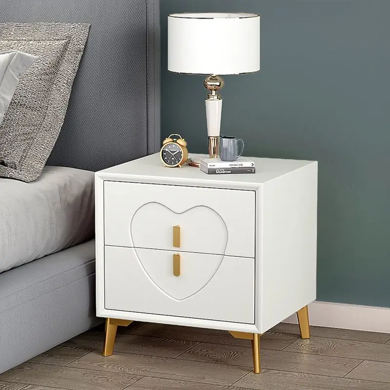 Furniture Children's Bedside Cabinet Princess Style Bedroom Household Fully Equipped Wooden Furniture Storage Cabinet