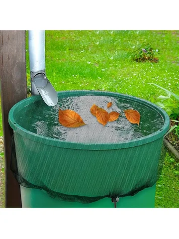 Rain Barrels Screen Water Bucket Covers,Rainwater Collector Tank Net Cover,Rain Water Collection Bucket Netting with Drawstring