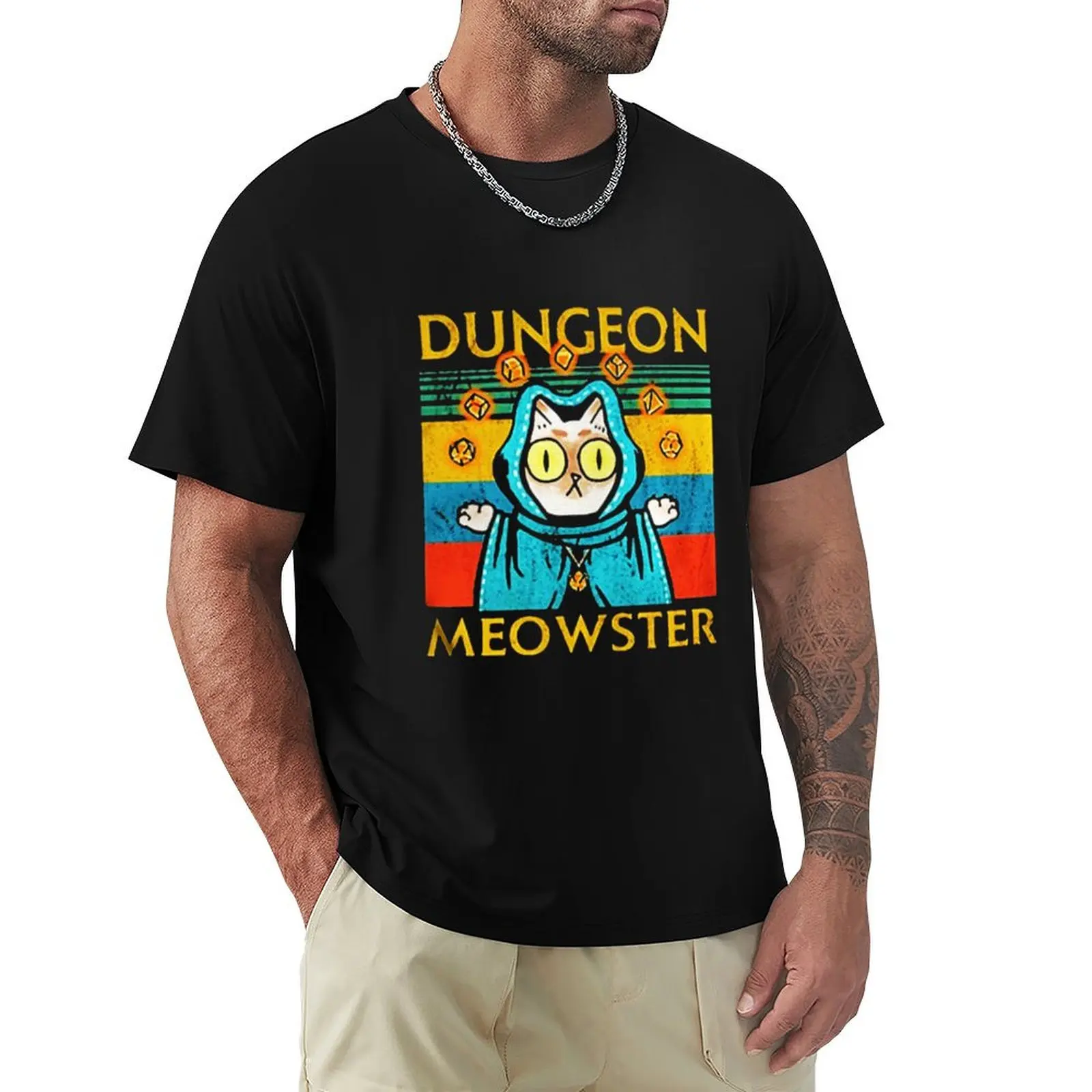 

Cat Dungeon Meowster Vintage T-Shirt luxury designer vintage clothes affliction shirts mens fashion