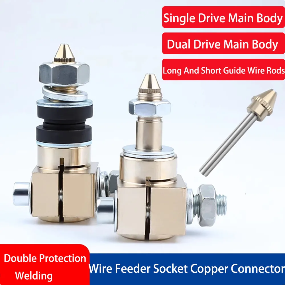 

Wire Feeder Accessories, Welding Gun Socket, Copper Joint, Wire Guide Rod, Single And Double Drive CC Guide Nozzle