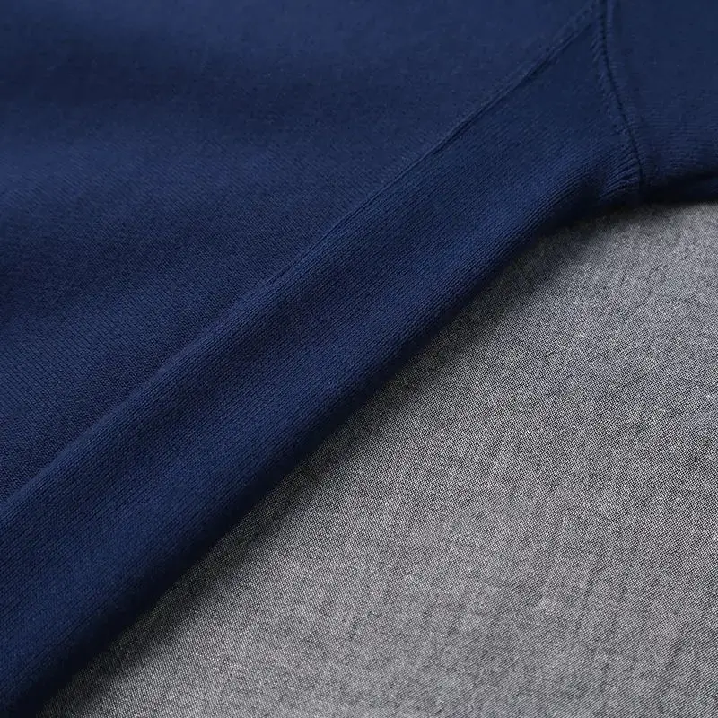 Sweat-shirt à capuche avec fermeture éclair pour femme, haut de gamme, boutons bleus, décontracté, automne, Faion, tricot pour femme, 00%, autres matériaux