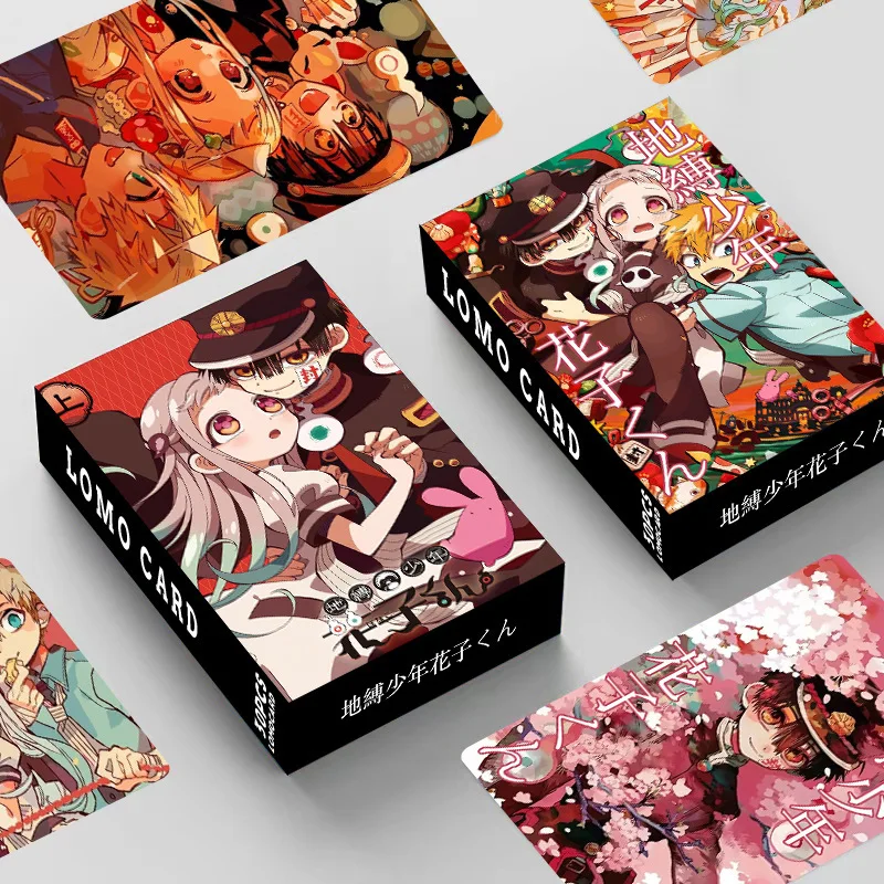 30Pcs/Set Anime Game Toilet-bound Hanako-kun Laser Lomo Card Photocard HD Print Photo Card Fans Collection Gift