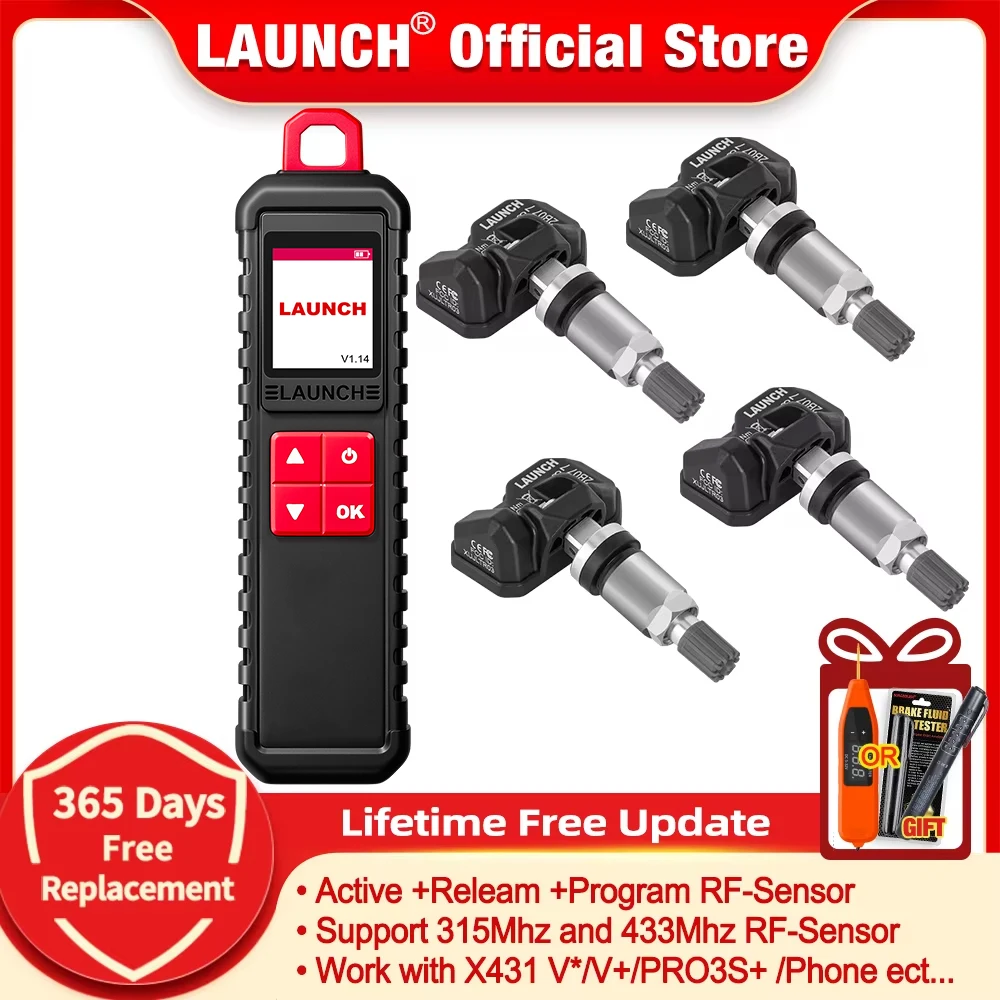 LAUNCH X431 I-TPMS TPMS herramientas de diagnóstico de presión de neumáticos activo/repetición/programa 315Mhz 433Mhz RF-Sensor para X431 V/V +/PRO3S/PAD V