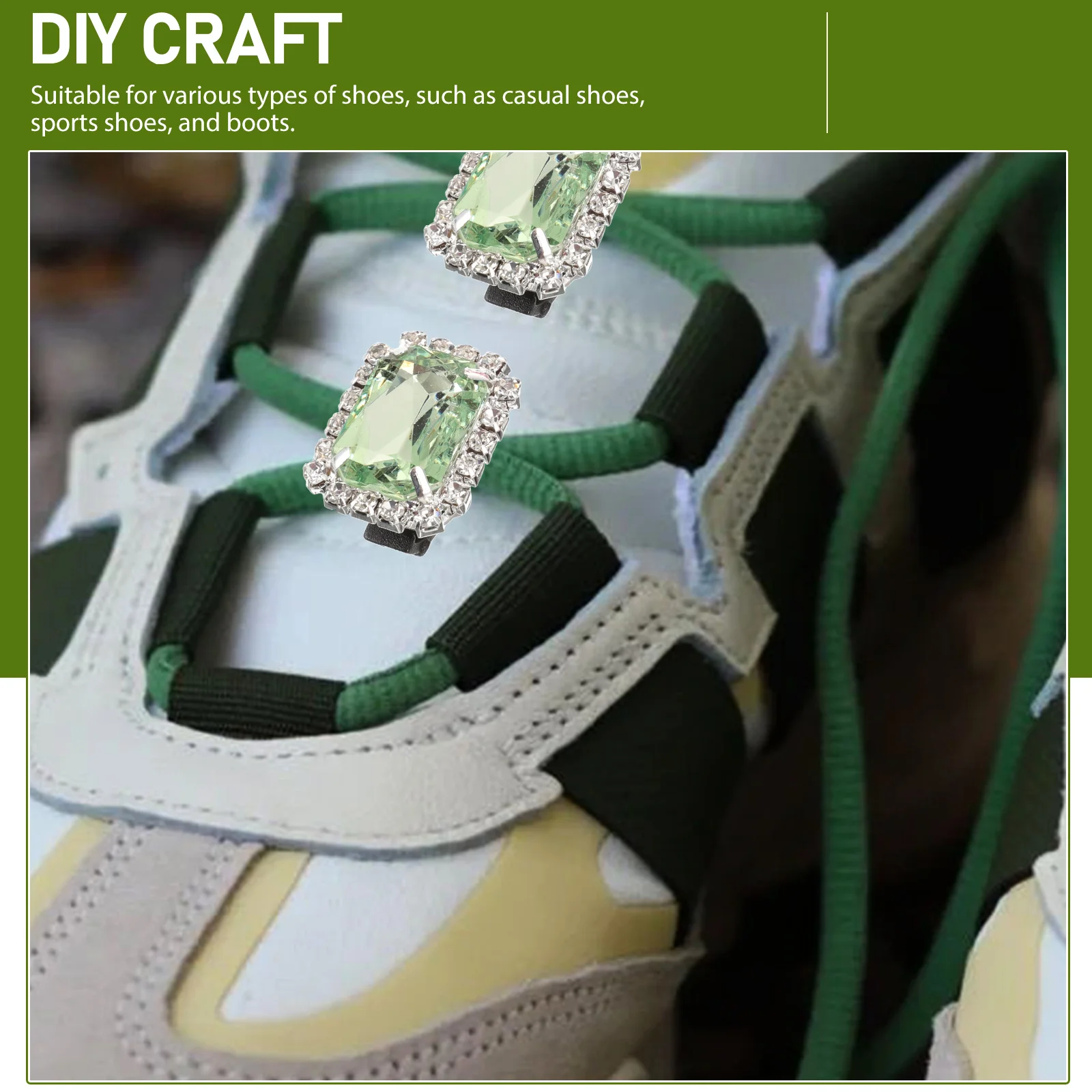 

10pcs Rhinestone Shoe Clips Bling Crystal Charms Detachable Buckle Decorations Women Bridal Shiny Accessories Dazzling