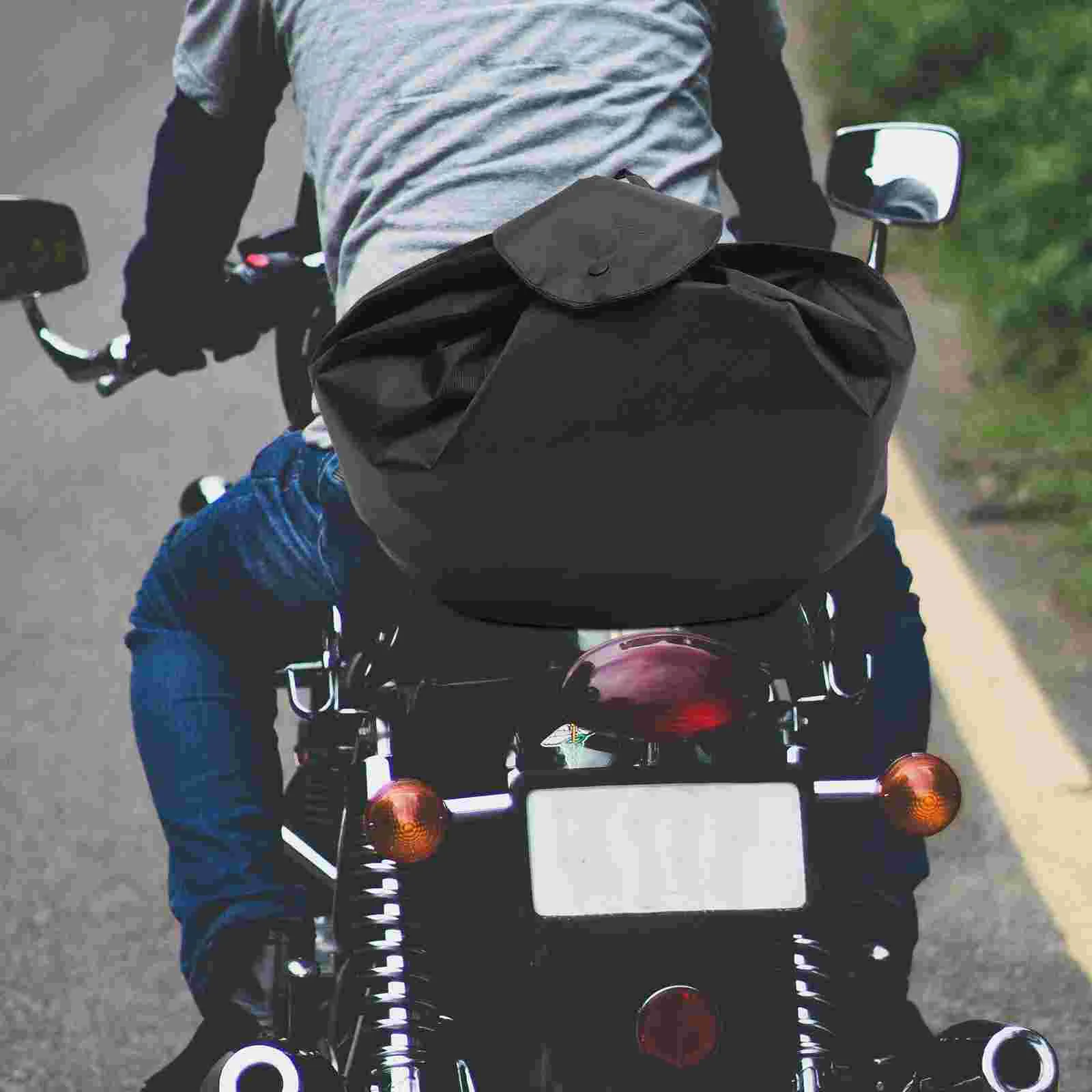 

Large Capacity Polyester Motorcycle Bag Portable Dustproof Wear Resistant Storage Pouch Practical Travel Multi Function