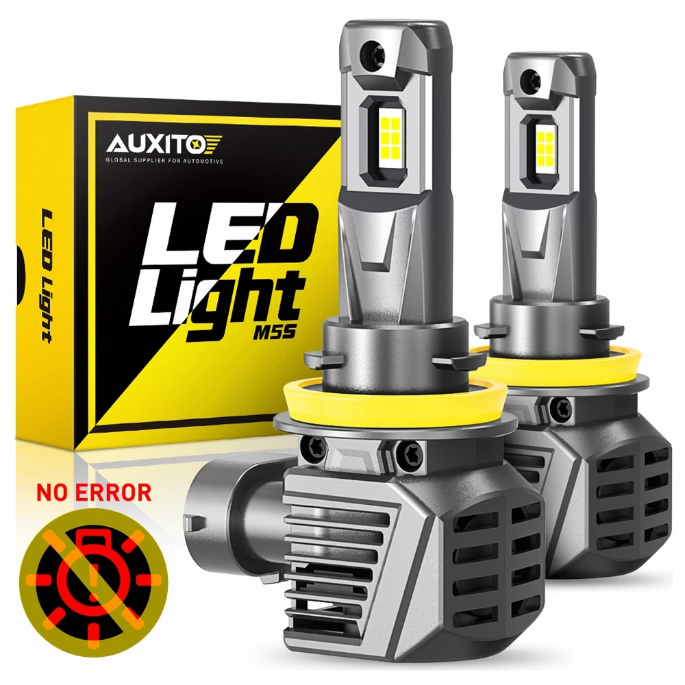 

AUXITO 2Pcs 22000LM H11 H8 H9 9005 HB3 LED Canbus Error Free 360 Headlight Bulb Auto Lamp 9012 HIR2 LED Head Lights Super Bright