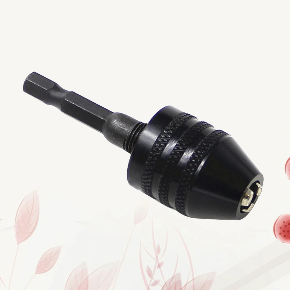 

Carbon Mini 3-Jaw Keyless Drill Chuck Adapter Converter Instant Locking for Impact Driver Non- Drill Bits
