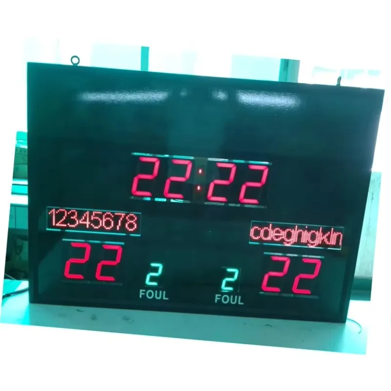 Remote electronic digital scoreboards for football and basketball Modern digital signage and displays
