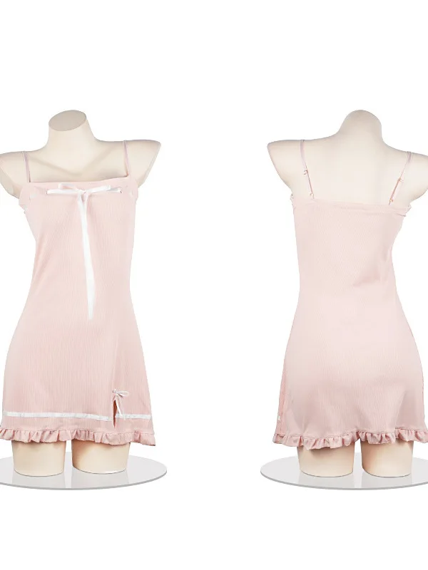 Koreaanse Stijl Zomer Nieuwe Zoete Slim Fit Wrap Heup Flounce Jurk Schattig En Lief Meisje Stropdas Vlinder Opknoping Jurk Voor Vrouwen N1i5