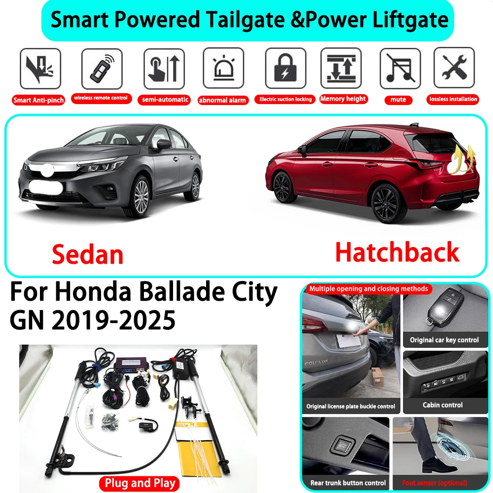 

for Honda Ballade City GN 2019-2025 OEM Smart Automatic Powered Tailgate Electric Power Tailgate Lift Kit Key Close ﻿