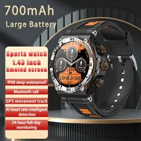 700mAh Big Battery SmartWatch 1.43inch Large Screen IP68 Waterproof  Outdoor Sport Watch Multifunction Bluetooth Call smartwatch