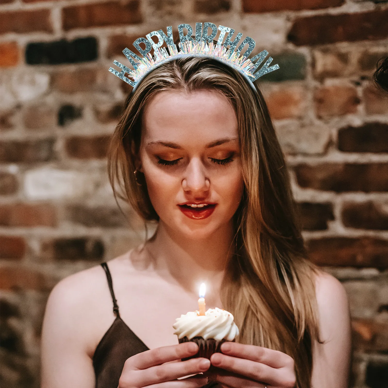 

Изящная повязка для волос на день рождения, сверкающая повязка с пайетками для женщин и украшения для волос на вечеринку, шикарный головной убор для дня рождения