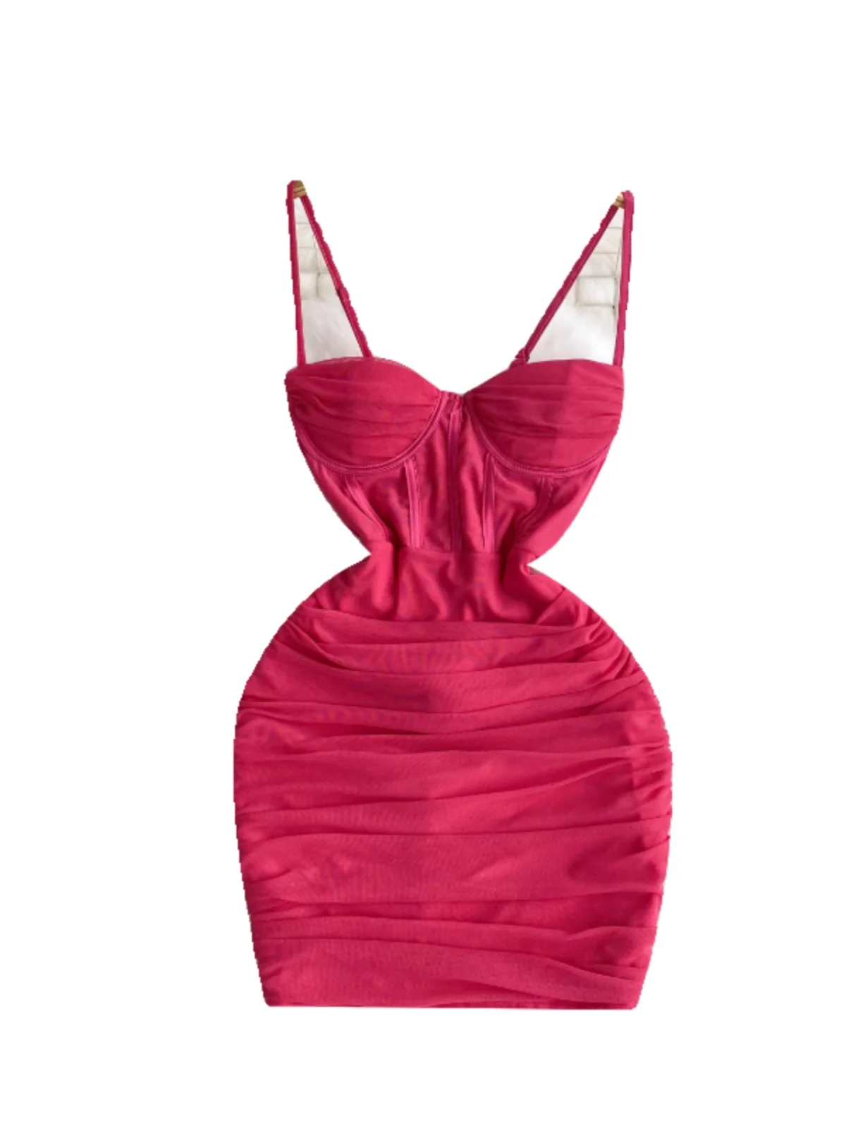 Ele Godd Sle Strapl Moulante Dr Été 2024 Nouvelle Jupe ort d'anniversaire Spicy Girl A-Line Midi Dr Commute Corée...