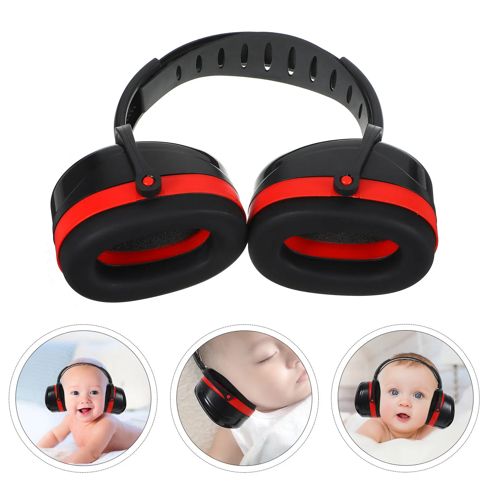 

Premium ABS Sponge Kids Ear Protection Earmuffs Lightweight Adjustable Soundproof Noise Reduction for Sleeping Travel Daily Use