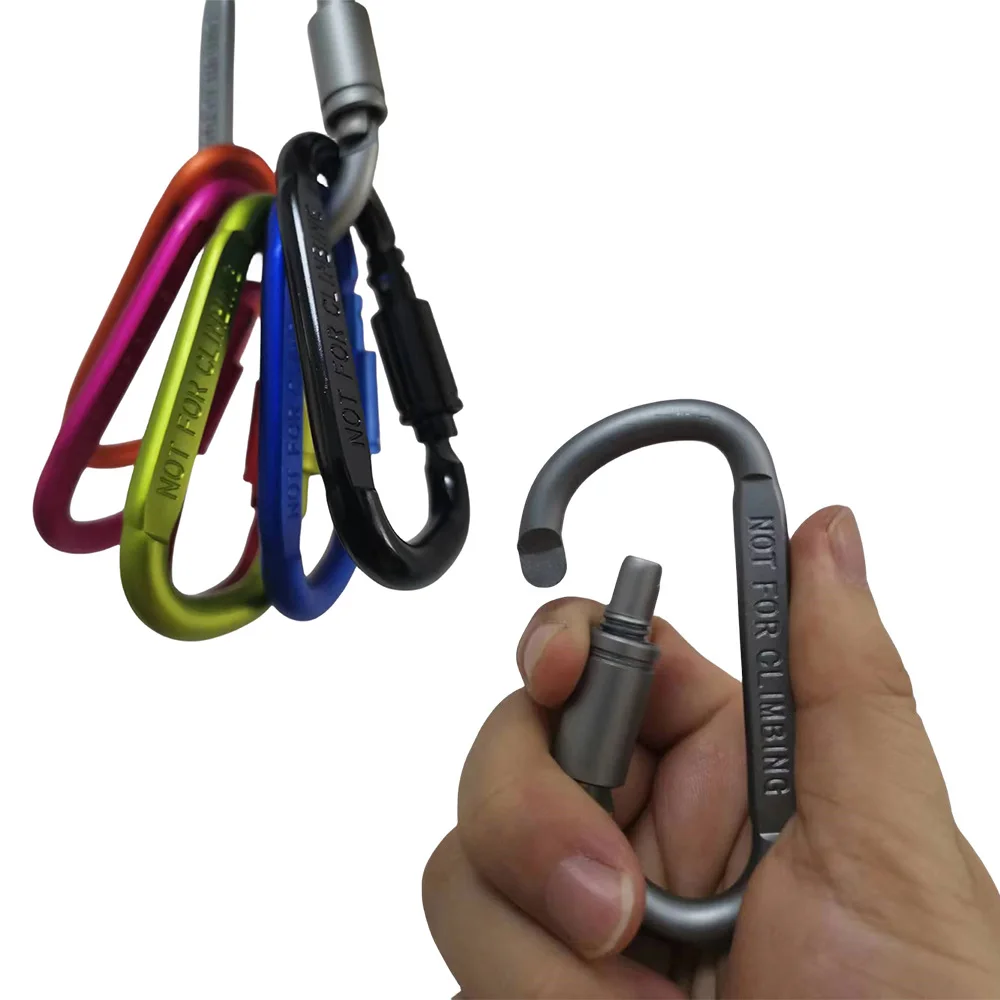 

4 шт. карабин, алюминиевый карабин, карабин для рюкзака, уличный кемпинг, пеший туризм, D-образное кольцо, брелок, зажим, пряжка, крючок, бутылка для воды