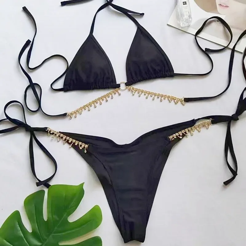 

Sexy Black Bikinis 2025 Swimsuits Women Swimwear Push Up Female Beach Swim Wear Bathing Suits Brazilian Bikini Set Pool Bather