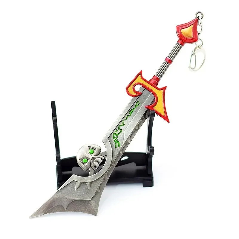 18Cm Wereld Van Warcraft Corrupte Ashbringer Magni Bronzebaard Tirion Fordring Metal Game Perifere Blade Model Cadeau Speelgoed Jongens