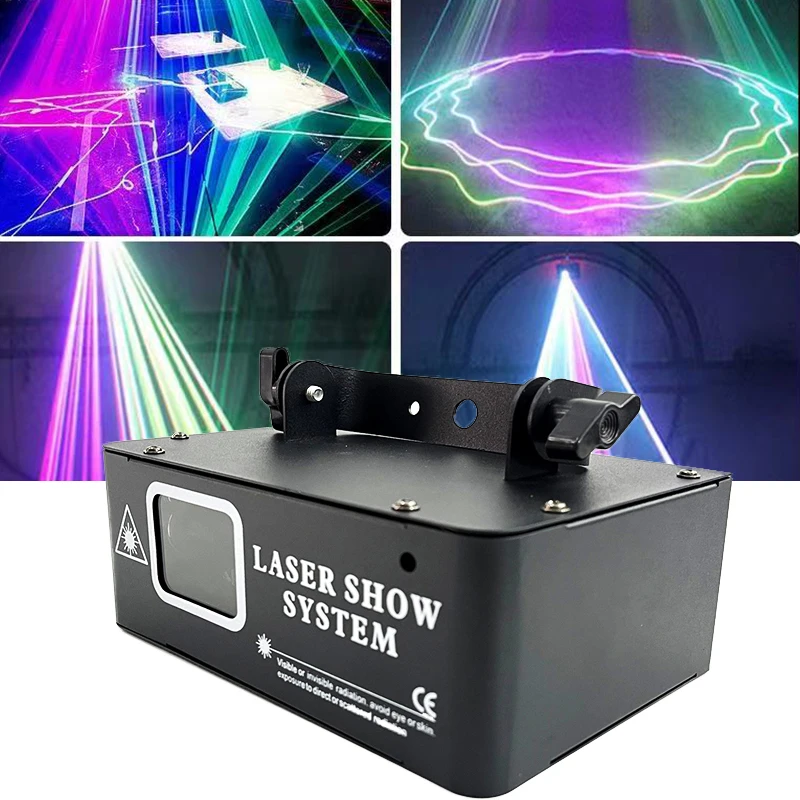 

NEW uponelite 500mw RGB Laser Beam Line Scanner Projector DJ Disco Stage Lighting Effect Dance Party Bar Club DMX Lights