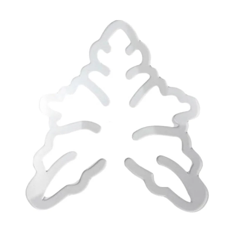 Turtle Shell bambu Clamp Set, planta tronco, suporte de plástico, em forma de flor verde Planta Folha Titular