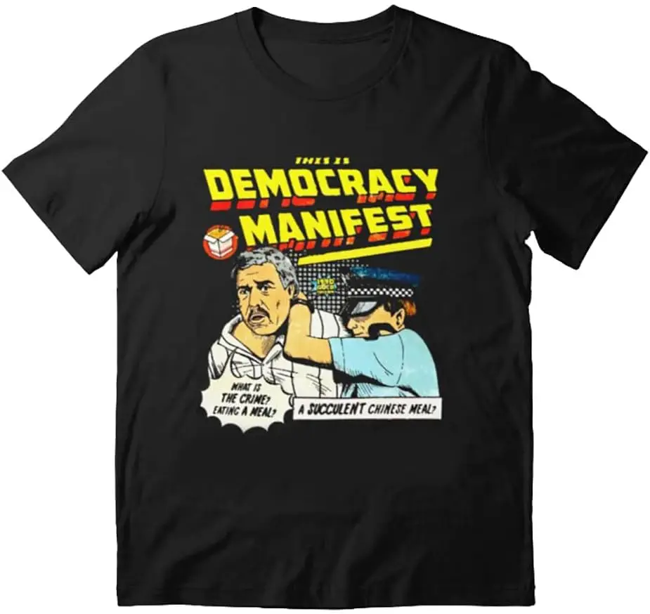 

Democrac Manifest Classic T-Shirt Short Sleeve Shirt Tee Small