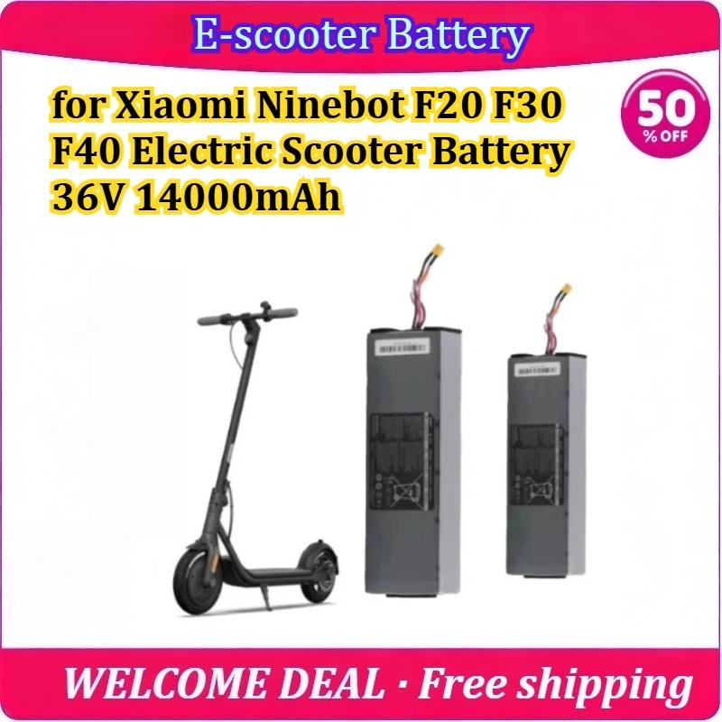 

[New] Universal Expansion Battery Pack for Xiaomi Ninebot F20 F30 F40 Electric Scooter Battery 36V 14000mAh