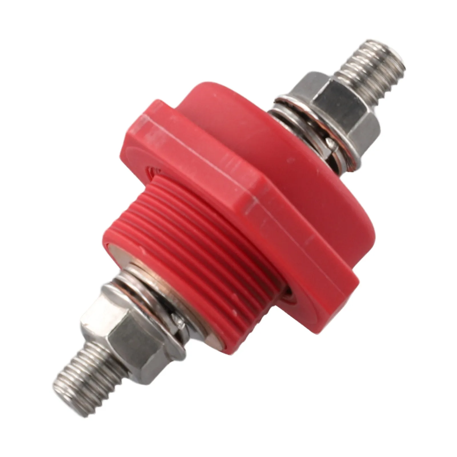

3/8in Stud Connector 48V DC Post Connectors Marine Electrical Systems Multiple Color Options Nickel Plated Mild Steel