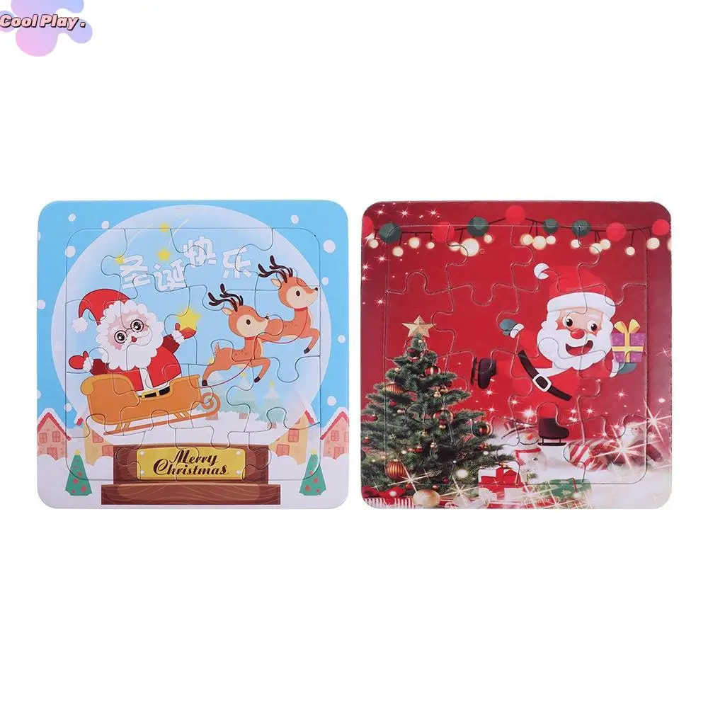 

Christmas Christmas Puzzle Toys Santa Claus Handmade Santa Claus 3D Puzzle Animal Model Paper Cartoon Jigsaw Puzzles