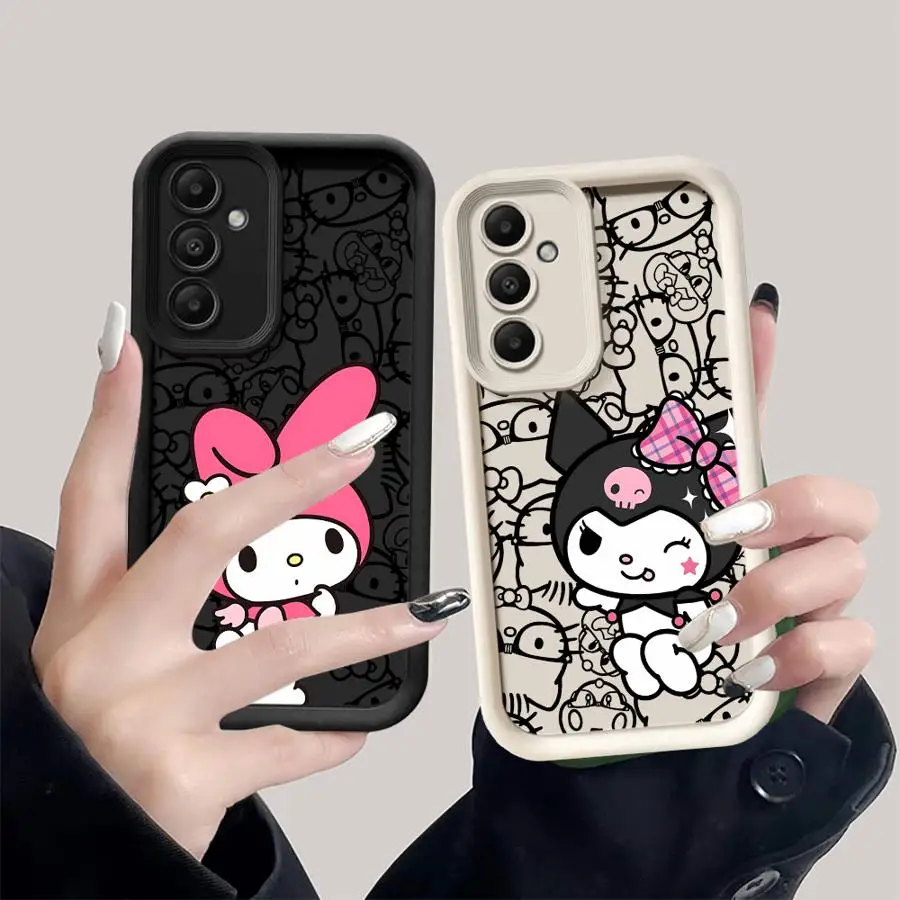Sanrio Kuromi Melody Soft Cover Phone Case for Samsung Galaxy A53 A71 A06 A55 A25 A54 A72 A52 A35 A51
