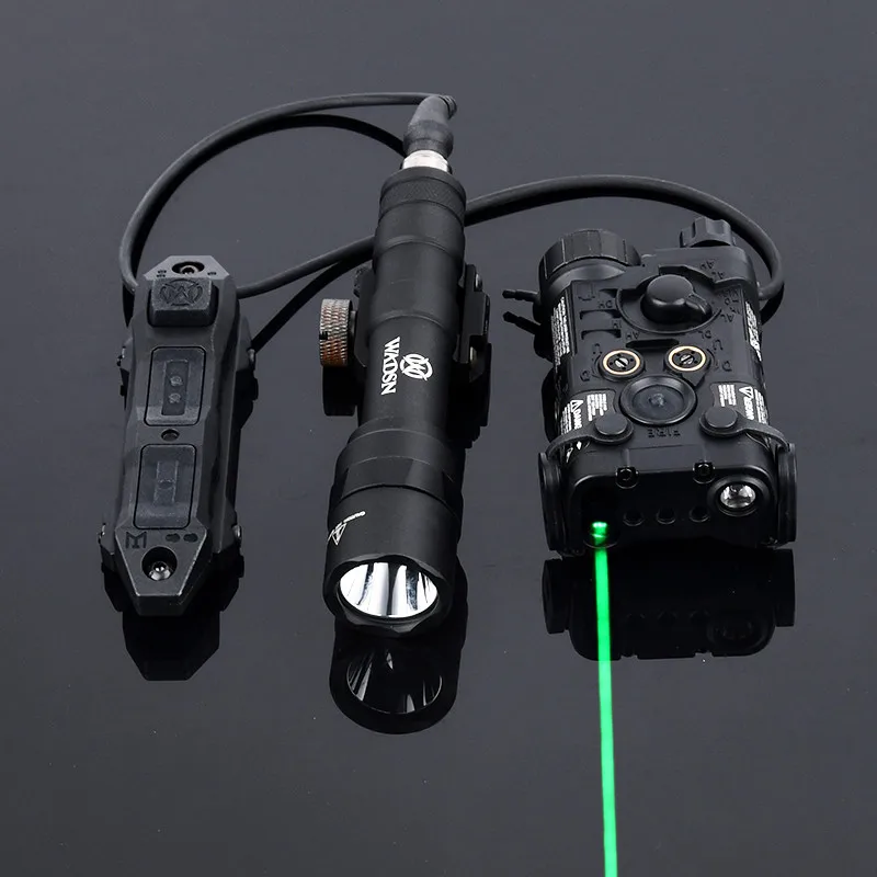 Tactical NGAL Red Green Blue IR Laser Sight M600U M300A Flashlight White Light Pressure Switch Fit 20mm Rail Hutning Weapon Lamp