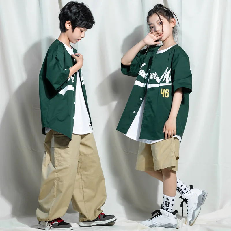 Children's Street Dance Costumes Korean Version of Modern Dance Practice Costumes Children's Jazz Dance Costumes