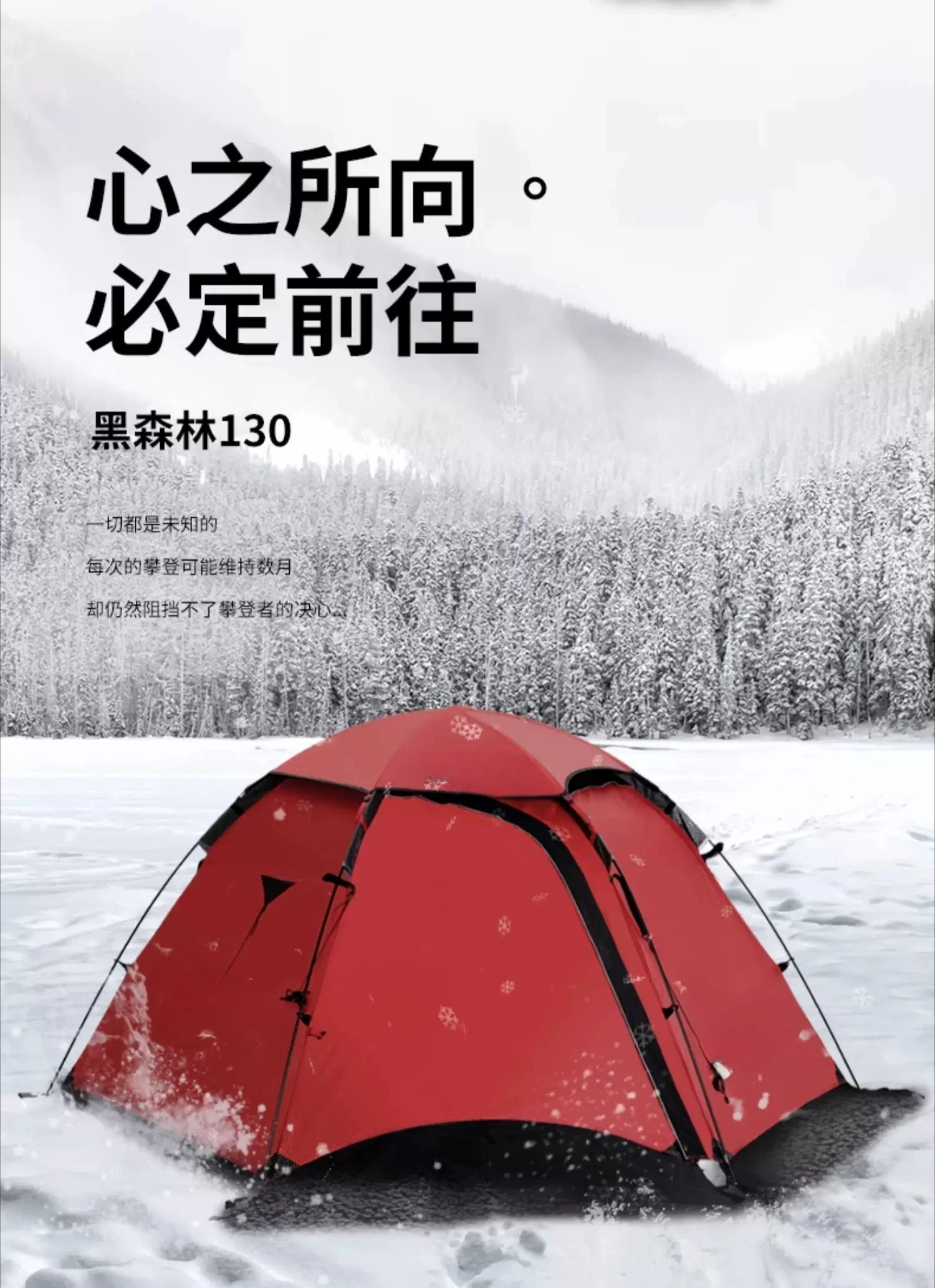 Black Forest Tent High Altitude Base Camp Outdoor Camping Overnight Cold and Blizzard Protection