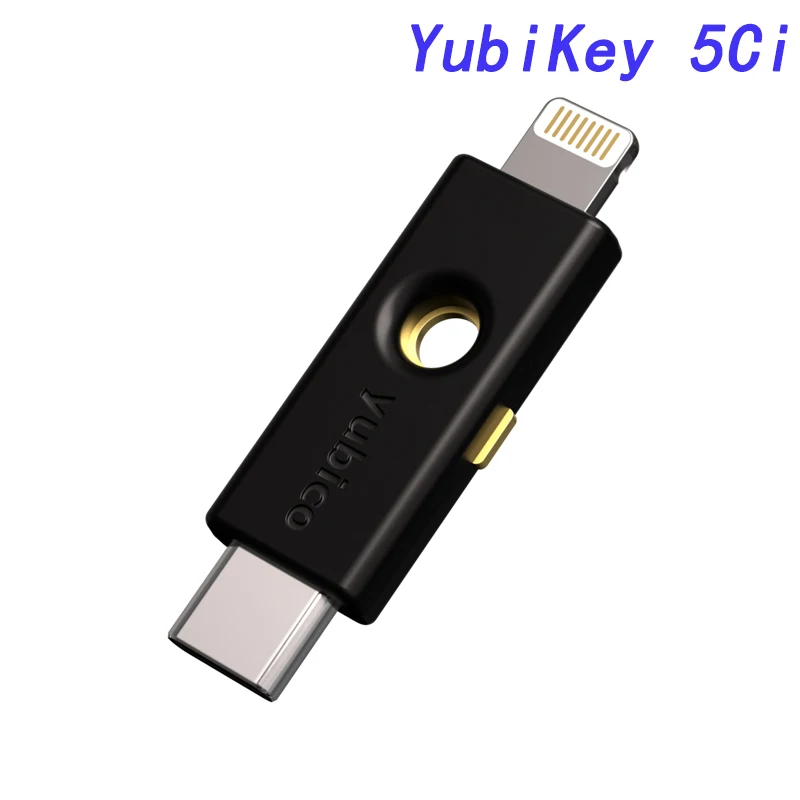 YubiKey 5Ci WebAuthn, FIDO2 CTAP1, FIDO2 CTAP2, uniwersalny współczynnik 2 (U2F), karta inteligentna (kompatybilny z PIV)