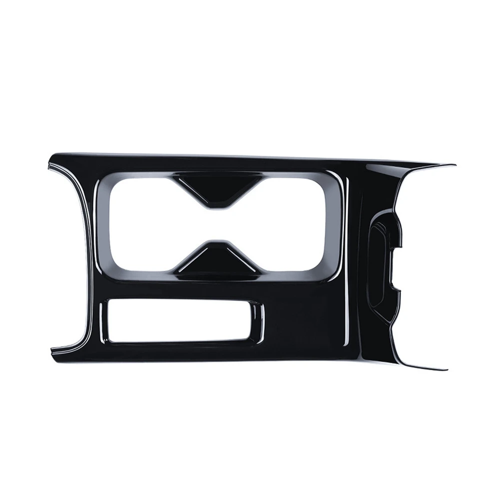 

Car Glossy Black Center Console Water Cup Holder Decoration Cover Trim Stickers for -V Vezel 2021 2022