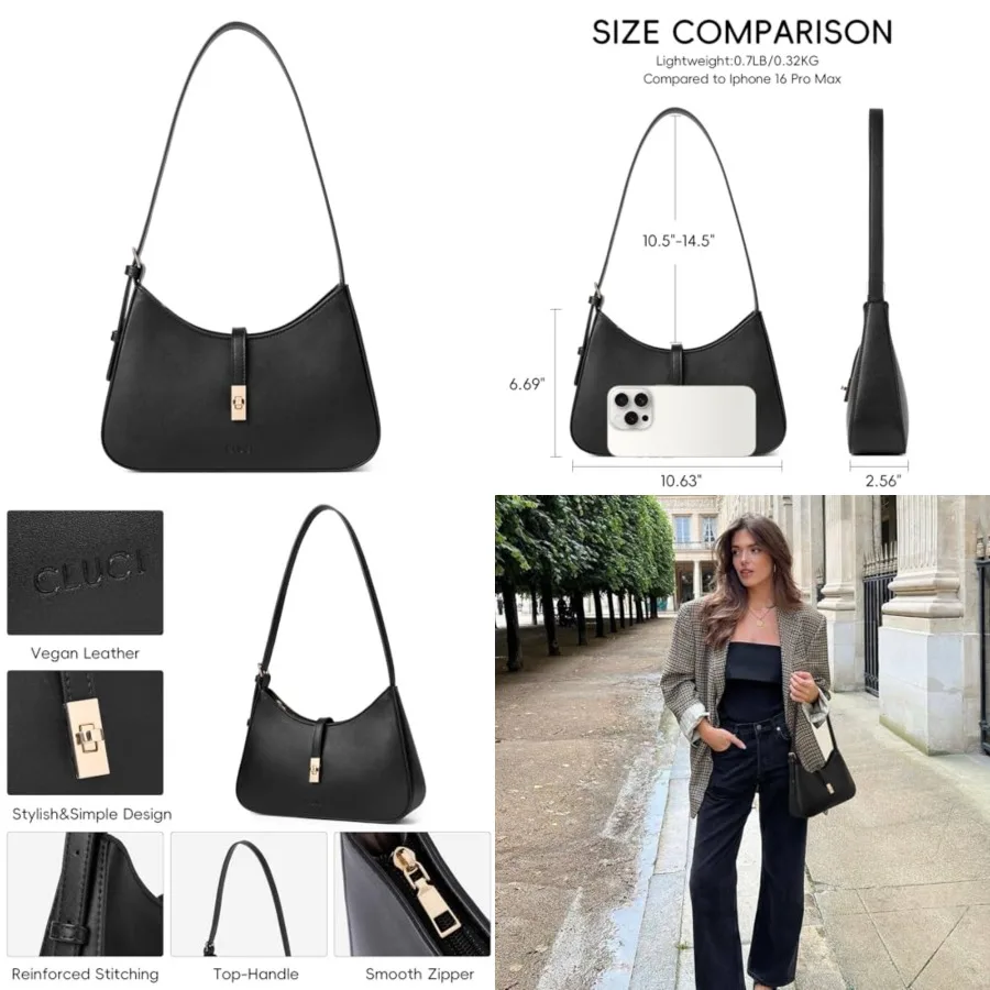 

Shoulder Bag for Women, Purses for Women, Handbag Hobo Bags Vegan Leather Crossbody Purse with Adjustable Strap