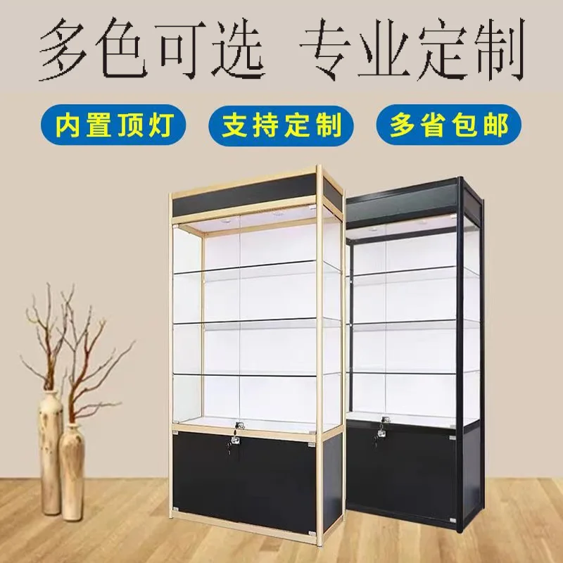 

Custom Jewelry Glass Display Cabinet Ceramic Display Cabinet Certificate Trophy Transparent Display Stand