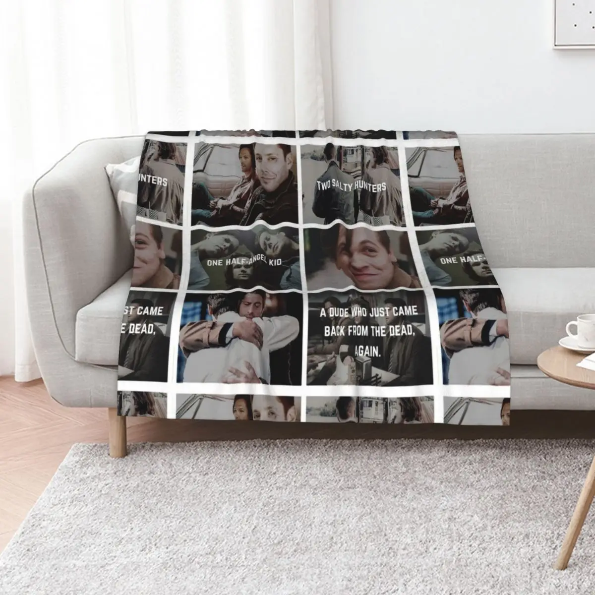 

Aesthetic: Team Free Will 2.0 Throw Blanket Vintage Shaggy Furry Tourist Blankets