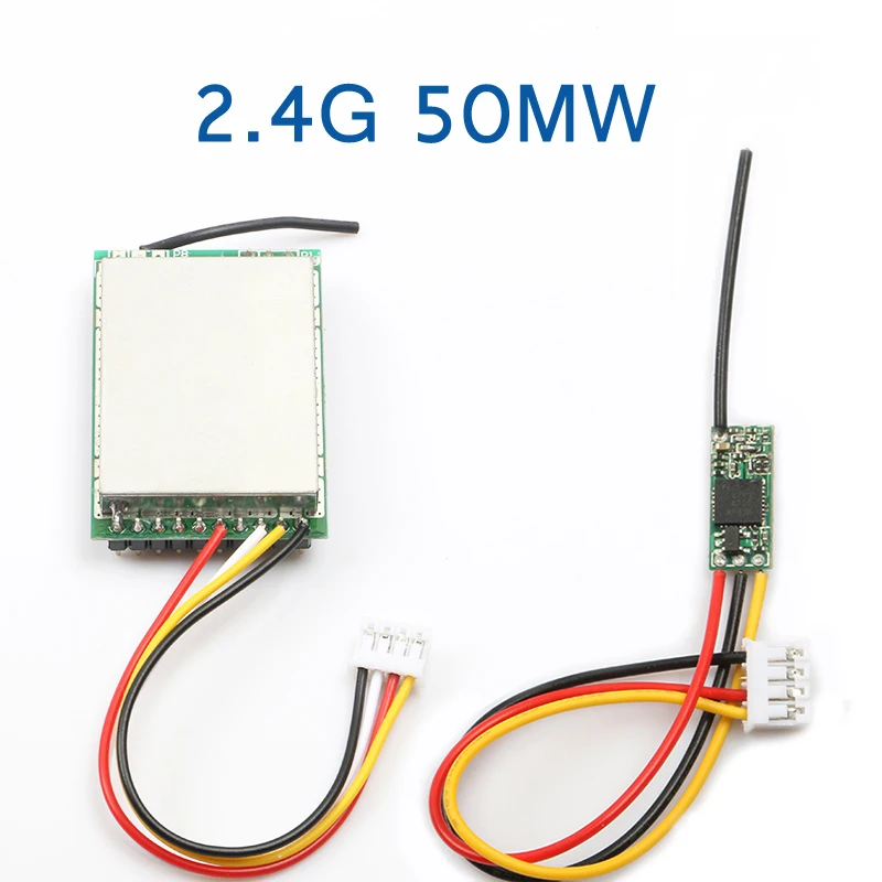 2.4G 50MW Image Transmission Wireless Video Transmitting and Receiving Module Ultra-small Board 3.7V-5V Parts for FPV