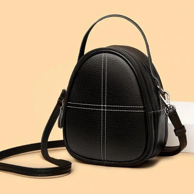 2023 Fashion Trend Crossbody Designer Handbags For Women Genuine Leather Shell Casual Shoulder Bags Girl Black Messenger Bag