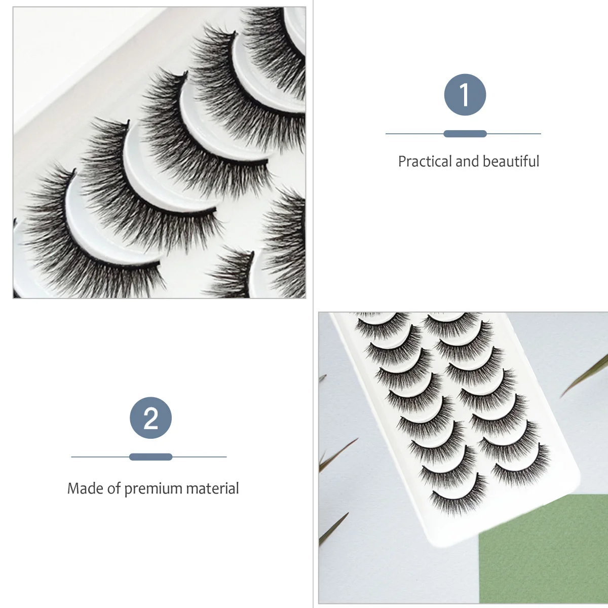 

10Pairs Fake Eyelashes Natural Look Long-Lasting Wear Comfortable Lightweight for Daily Makeup Party Wedding Women Gift