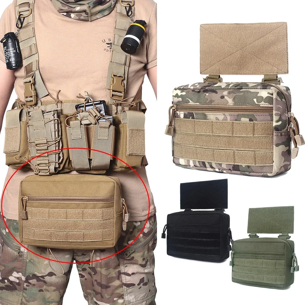 

Тактический подсумок-карман для магазинов, отстегивающийся, для нагрудной платформы D3 и жилета MK3