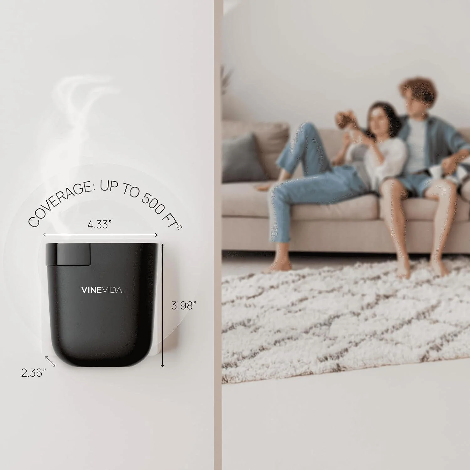 Smart Control Refillable Home Scent Diffuser Machine Electric 60ML Automatic Wall Plug-in Fragrance Diffuser for Home Office