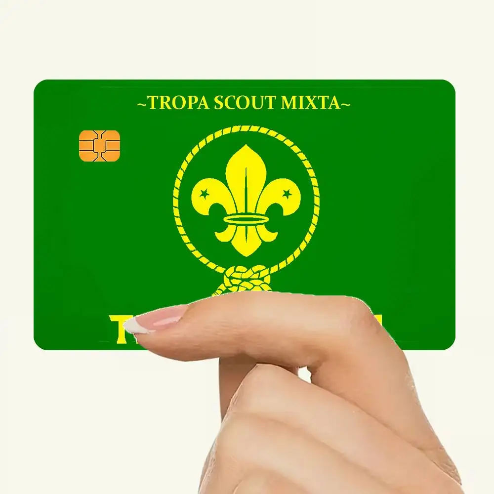 B-bOY S-sCOUT W-wOSM Waterproof Skin Protector Stickers For Bank Cards Credit Cards Debit Cards Public Transport Cards
