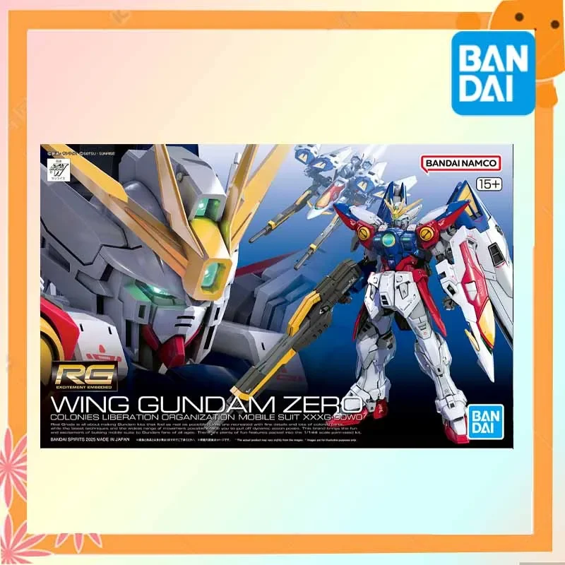 بانداي الأصلي GUNDAM RG 1/144 الجناح GUNDAM صفر XXXG OOWO أنيمي عمل الشكل التجمع نموذج اللعب تحصيل نموذج الهدايا