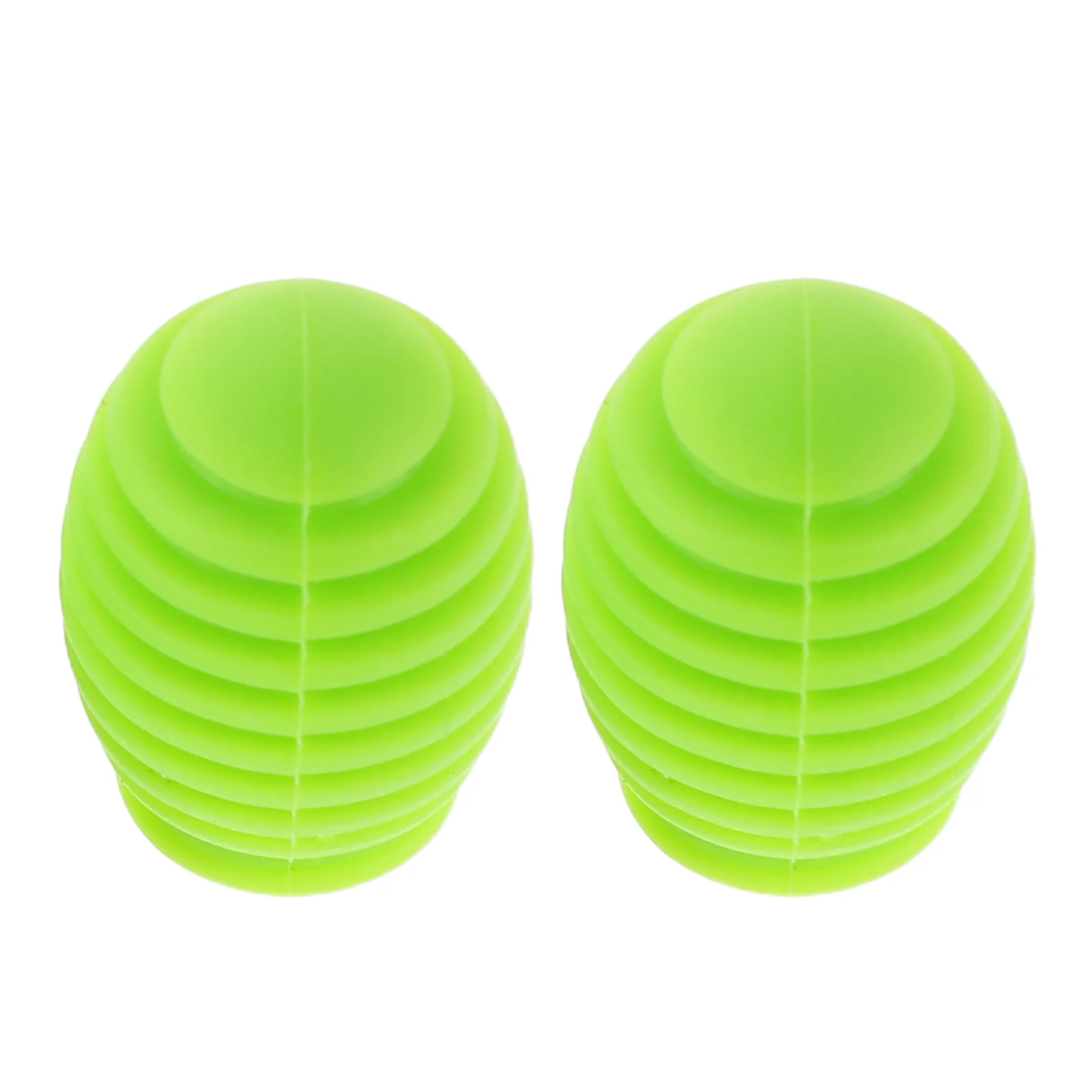 

2Pcs Drumstick Dampener Covers Green Silicone Tips for Silent Indoor Practice and Performance Percussion Accessories