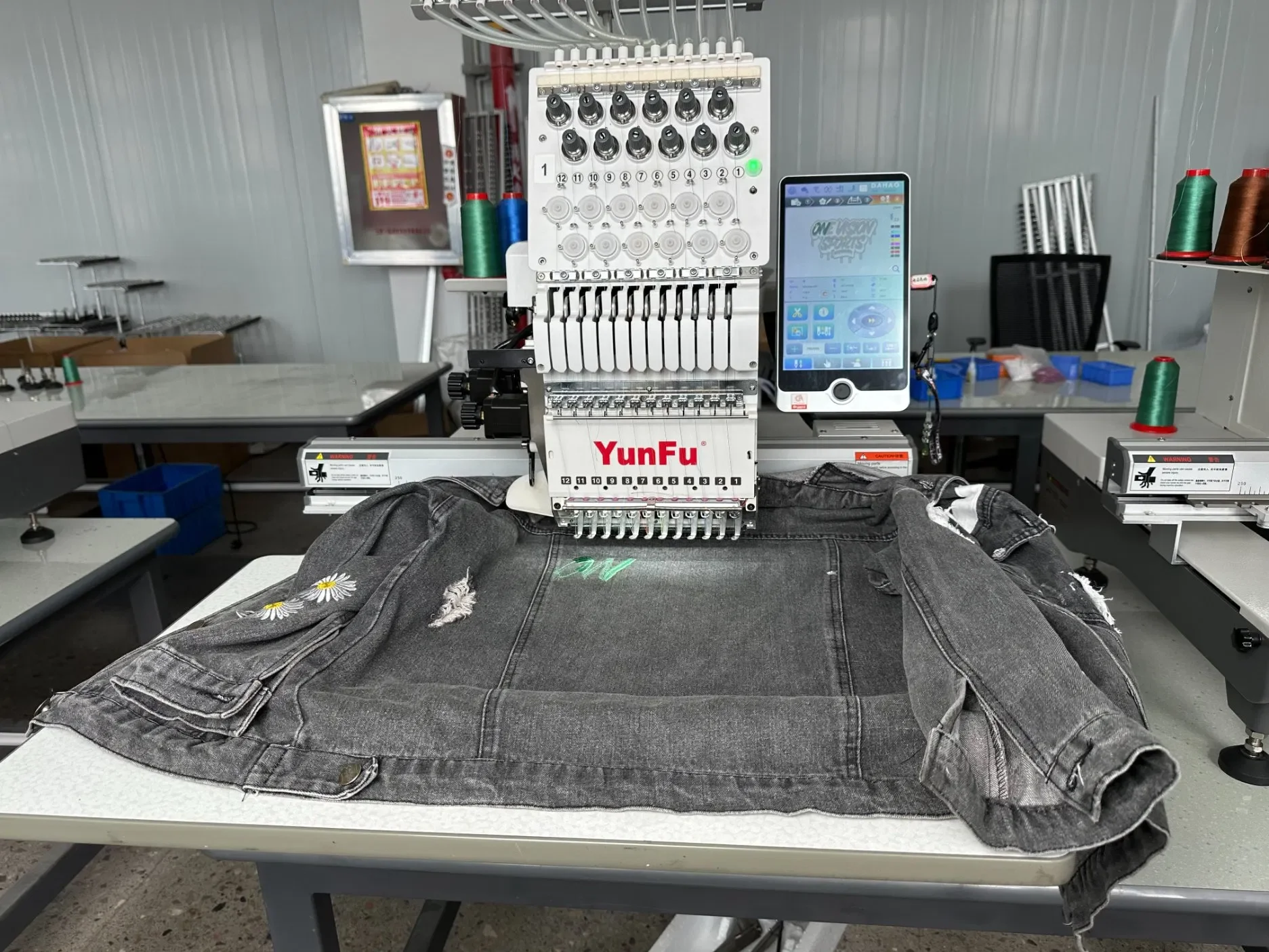 Tajima High Speed 1200rpm Automatic Computerized Embroidery Machine Single Head Printing For Small Business