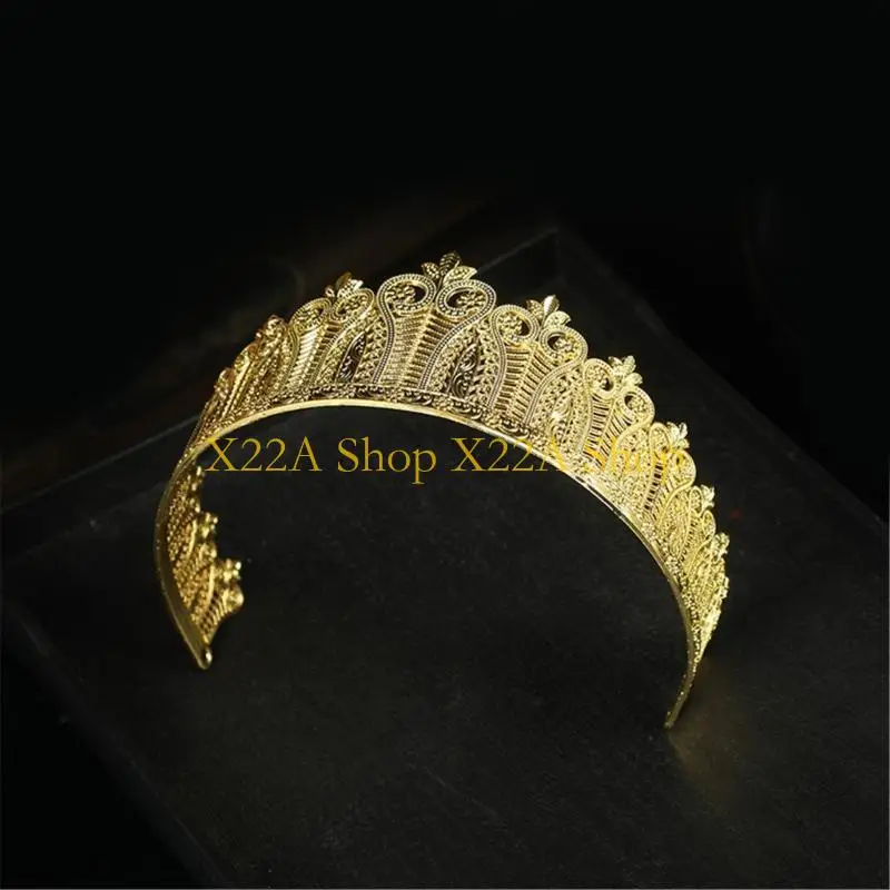 

Unique Elegant Female Wedding Metal Crown Arabian Crown Performances Hairband
