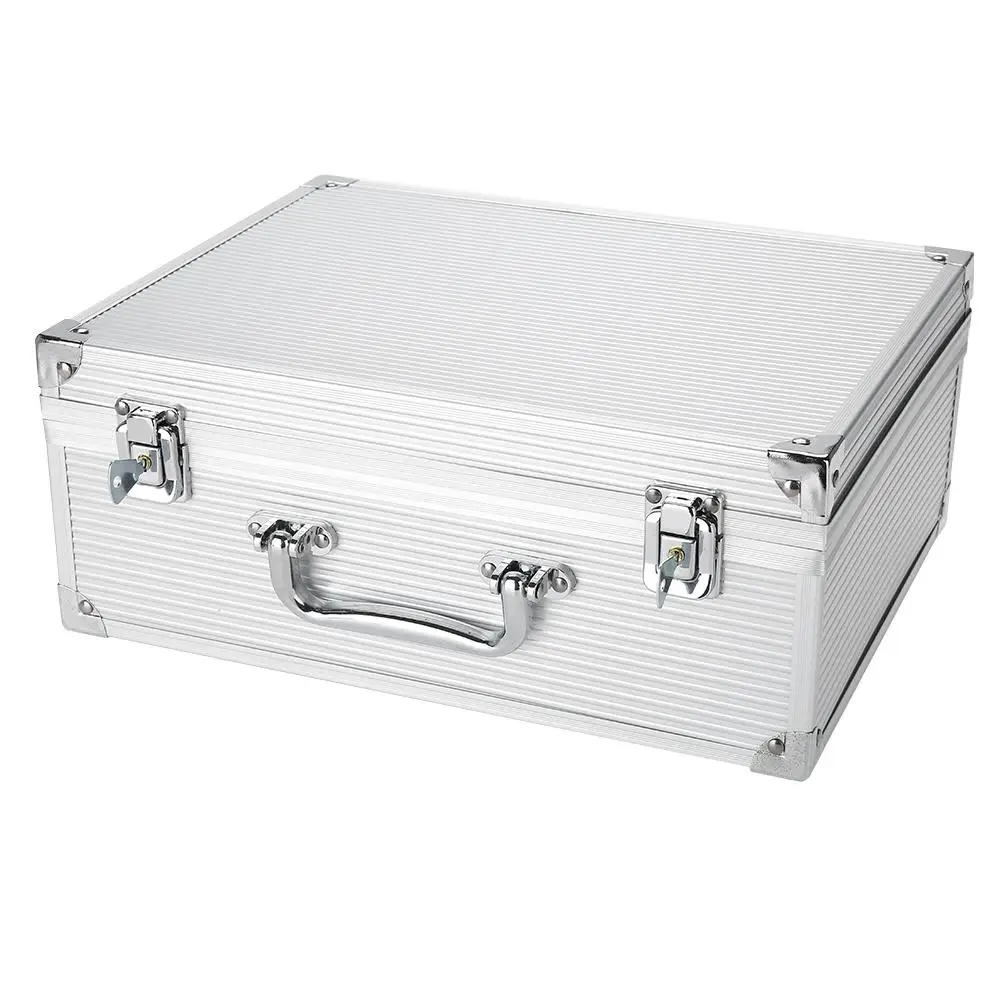 

2Color Aluminum Coil Tattoo Machine Storage Case Organizer with Foam Pad for Embroidery Equipment