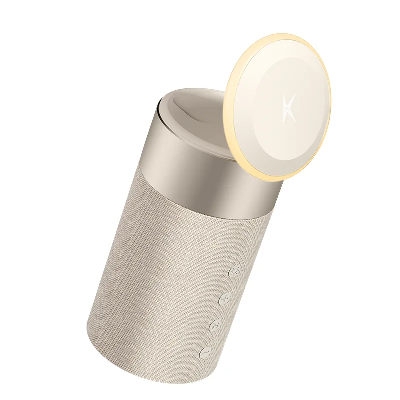 

Wireless bluetooth audio charging magnetic suction bracket small speaker desktop night light