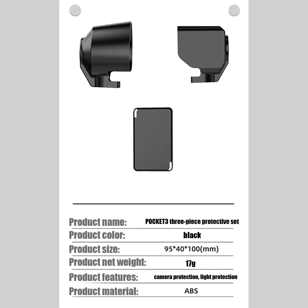 Ensemble de protection d'écran pour Dji Pocket3 6,000, cadre, blindage léger, capot d'objectif, housse de protection, kit d'accessoires pour appareil photo