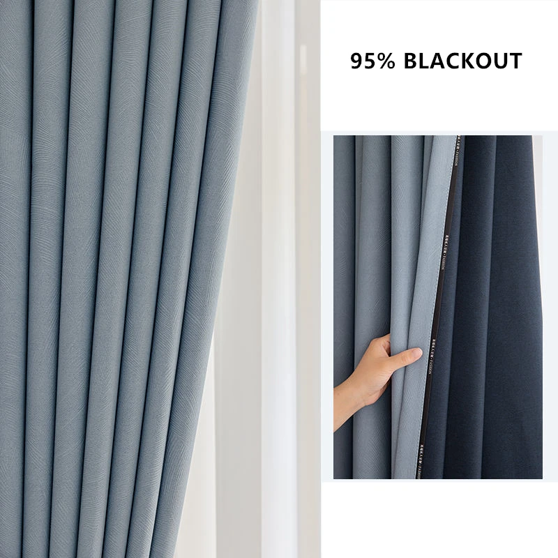 310cm Height Custom Made Extra Long 95% Blackout Curtain for Window Living Room Bedroom Jacquard Curtain